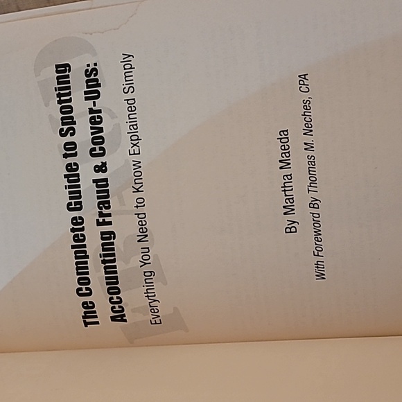 The complete guide to spotting accounting fraud & cover-ups paperback book - Picture 5 of 11